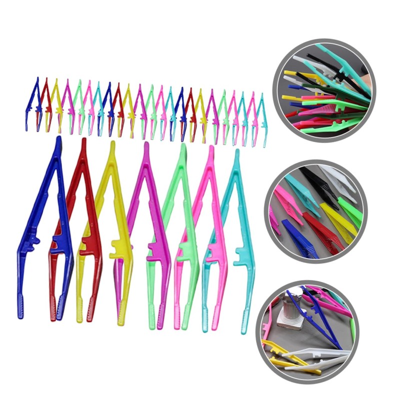 Healvian 60pcs Eyebrow Tweezers Ergonomic Makeup Tool for Precision Shaping