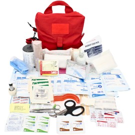 Luminary Family Medical Kit – Complete Emergency First Aid Solution for Home & Outdoor Adventures | Durable, Compact & Organized | for Families, Travelers, and Pets | HSA/FSA Eligible (Red)