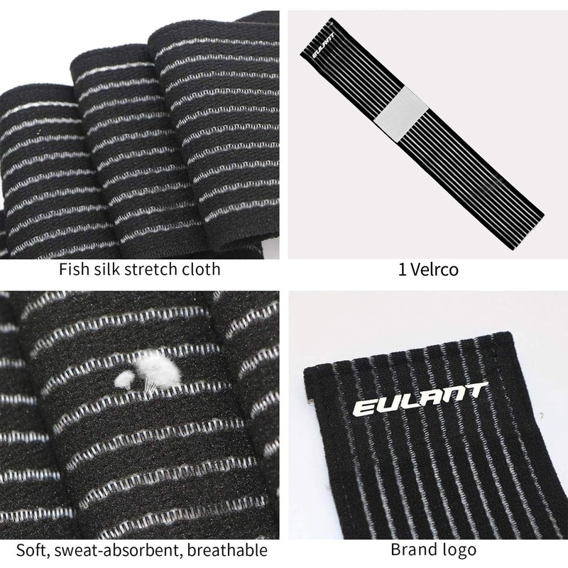 EULANT 2 x Elastic Bandage Compression Wrap 40 cm (15.7