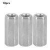 Pack of 10 Long Rod Nuts Hex Nuts Spacer Thread