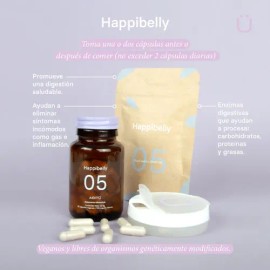 Abitü Enzimas Digestivas Veganas Sin Gluten 30 Cápsulas Happibelly