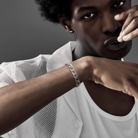 GOLDCHIC JEWELRY 6mm Men Women Cuban Bracelet, 316L Stainless Steel Chunky Chain for Boys, 19CM