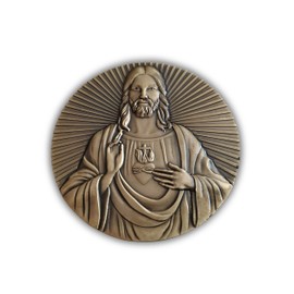 Eillwin Jesus Christ & Last Supper Big 3D Metal Beautiful Collectable Coin