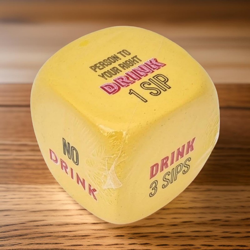 Doniya Fitness Drinking Game Cube Dice, Novelty Party Game, Fun