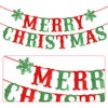 Yahpetes Merry Christmas Banner Christmas Party Decorations