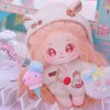 niannyyhouse 20cm Cotton Doll Plush Girl Orange Fried Hair No