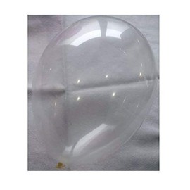 50 Balloons Crystal Clear Premium Quality Diameter Approx. 27 cm B85 (Standard Size)