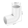 MECCANIXITY PVC Conduit Coupler 90 Degree Elbow Fittings 25mm Change