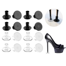 JEVRKAPZ 8 Pairs Heel Cap Protectors for High Heel Shoes, 4 Sizes Heel Stoppers for Grass,Heel Repair Caps Covers Heel Replacement Heel Savers for Stiletto and Pumps Stop Sinking at Grass and Cracks