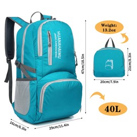 Lightweight Foldable Backpack Waterproof Packable Travel Hiking Backpack Daypack for Men and Women