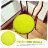 Operitacx Light Yellow Round Seat Cushion Thickened Sponge Chair Pad
