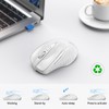 TECKNET Wireless Mouse (2.4G & BT5.0/3.0) Silent 4800 DPI Computer