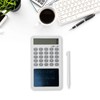 Calculator Writing Tablet White LCD 12‑Digit Display Portable Painting Handwriting