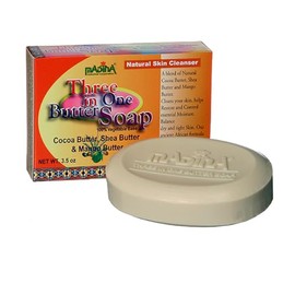 Madina 3-in-1 Butter Soap - Cocoa, Mango, & Shea Butter Concentrates - Moisturizing & Nourishing Soap For All Skin Types - (6 Pack, 3.5 oz. Each)