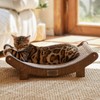 FUKUMARU Extra Large Sisal Cat Scratcher Bed Indoor Sturdy Wood