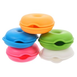 Mipcase 5Pcs Creative Sea Turtle Shape Cable Organizer Lightweight Earphone Winders for Tidy Cable Management Durable Organizers