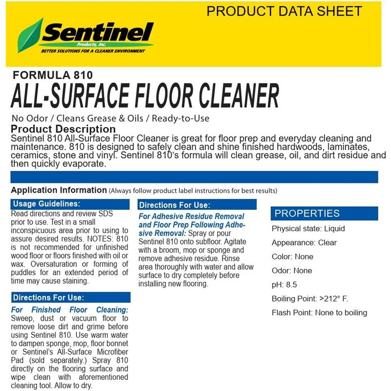 Sentinel 810 All-surface Cleaner 32 oz Spray (2)