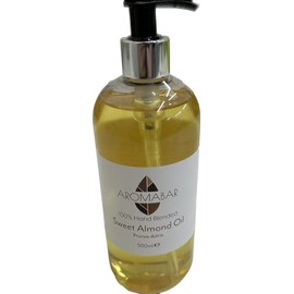Aromabar Pure Sweet Almond Carrier Massage Oil 500ml Pump Dispenser Prunis Dulcis