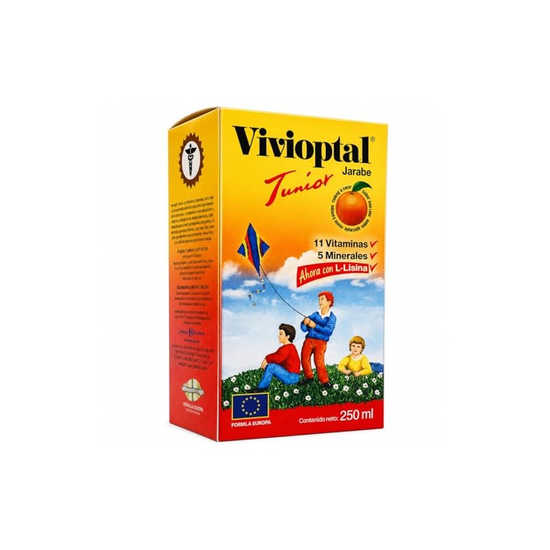 Vivioptal Junior Jarabe 250 Suplemento Alimenticio Multivitamínico Vitaminas Minerales Lisina