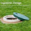 KENRCLVD 5Pcs Round Sprinkler Valve Box Covers ID 5.5" OD