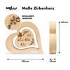 sagl.tirol Pine Heart with Floating Inner Heart and Engraving, 20
