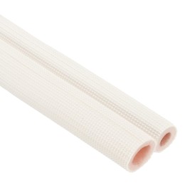 PATIKIL Pipe Insulation Foam Tube, Heat Preservation Insulated Foam Tubing for 1/2", 3/4" O.D. Mini Split Copper Line Set Water Pipes,6.56Ft(2m),White/Pink