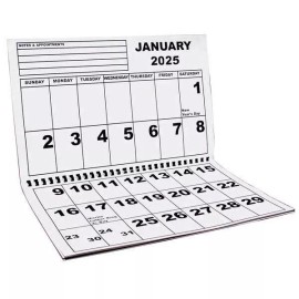Magnifying Aids Jumbo Large Print 2025 Wall Calendar 13 Months 17" x 11" Hanging it is 17" x 22"