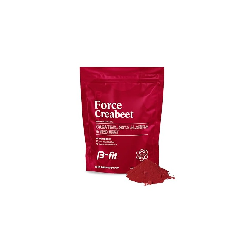 B-FIT Creabeet - Creatina Monohidratada Pura en Polvo 60 Porciones