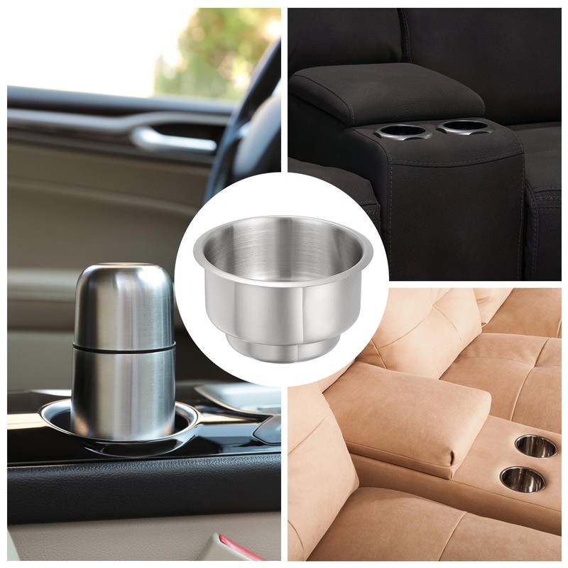uxcell 201 Stainless Steel Drop-in Cup, 2.36" x 4.06" Drink