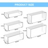 5 Pack Clear Acrylic Display Risers, 5 Sizes Rectangle Display
