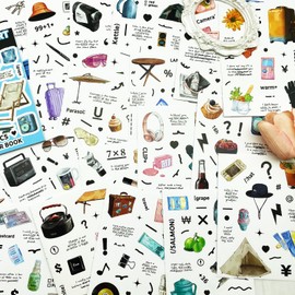 Aesthetic Scrapbook Stickers,Junk Journal Supplies 400 Vintage Stickers for journaling, Scrapbooking Supplies for Adults Bullet Journal Stickers for DIY Art Crafts, 20 Sheets Ephemera Sticker Book