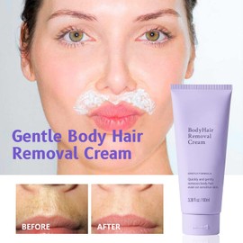 Facial Hair Removal Cream，Body Hair Removal Cream for Sensitive Skin - Painless & Gentle Depilatory with Spatula Applicator.