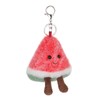 Apricot Lamb Watermelon Fruit Cute Keychain, Soft Stuffed Plush Keychain