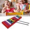 Colorful Xylophone Aluminum Birch 13 Tones Professional Glockenspiel for Creating