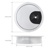 MovFlax Desk Grommet 2 Inch (50 mm) Pack of 5-Silver