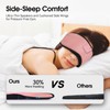 Sleeping Mask, Side Sleeper, Sleeping Mask with Headphones, Bluetooth, Washable,