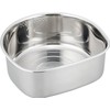 Wahei Freiz SUI Goot SUI-6049 D-Shaped Washtub with Rubber Feet