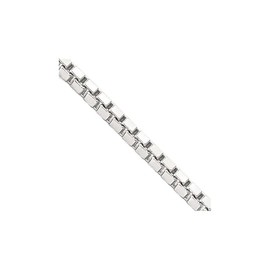 Diamond2Deal Sterling Silver Rhodium-plated 1.5mm Box Chain Necklace 22"