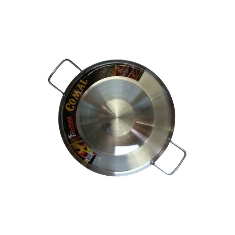 DR COOK 92514 Comal Pozo Stainless Steel Fryer, 16-Inch