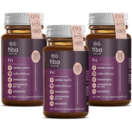 TIBA SALUD - FRÍ: Fórmula funcional para la libertad intestinal - Suplemento alimenticio con múltiples beneficios, Triple pack, Resultados desde la primera cápsula, 90 cápsulas veganas (3)
