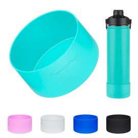 ThermoProof Anti-Slip Protective Silicone Boot for 2.8” to 3” Water Bottles & Tumblers – Flexible, Stretchable, Non-Toxic, Dishwasher-Safe, and Fits Other Brands’ Bottles (Mint, 3")