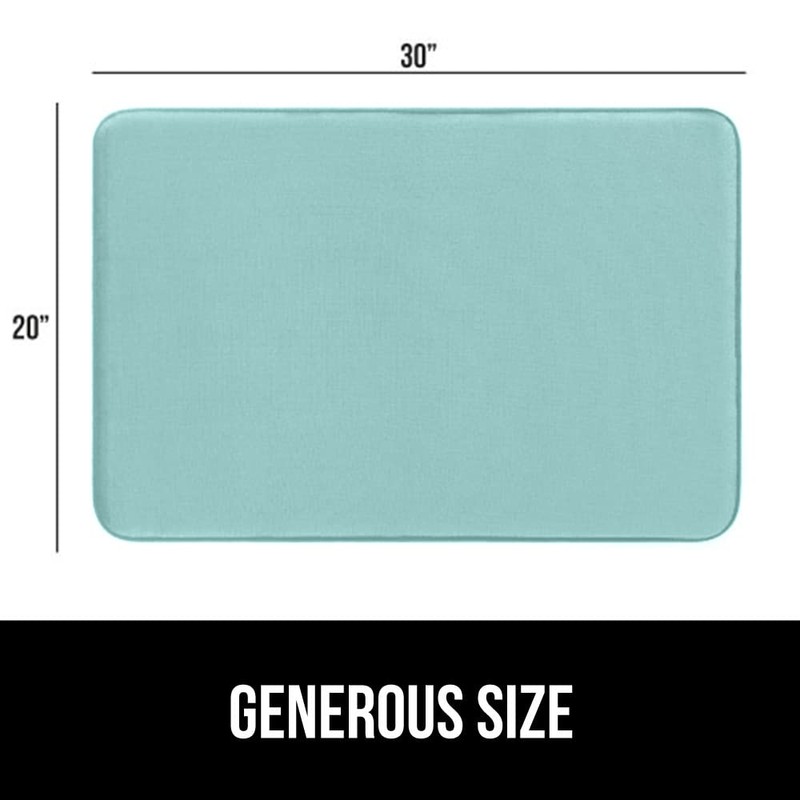 Gorilla Grip Thick Memory Foam Bath Rugs, Soft Absorbent Velvet