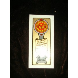 WATLING EARLY ANTIQUE SCALE SLOT MACHINE DECAL WATLING SCALE DECAL S-12