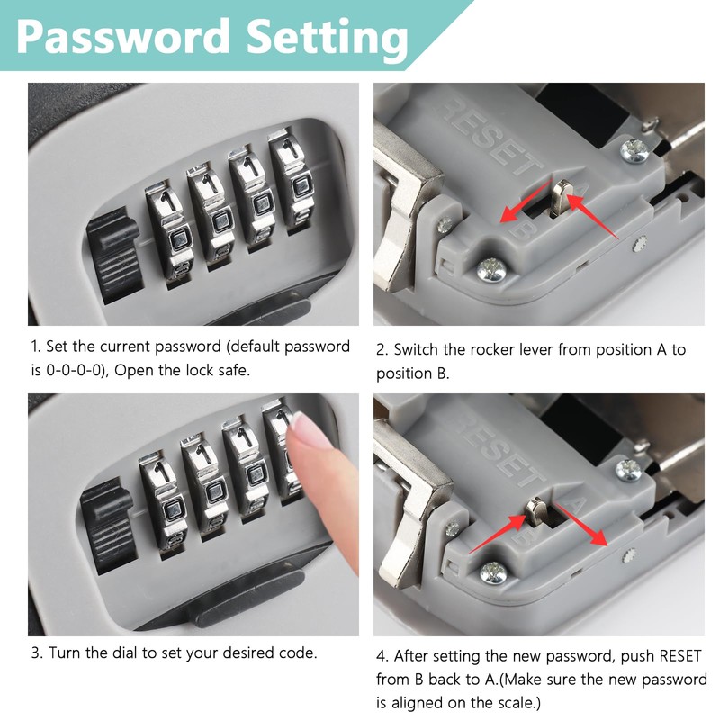 Key Safe Combination Code, Key Safe Outdoor, Key Cabinet with