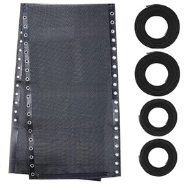 Zero Gravity Chair Replacement Fabric with Bungee Cord Kit, 17 Inch Wide Repair Cloth with Replacement Cord for Anti Gravity Chairs, Outdoor Recliner, Patio, Lounge Chair, Lawn, Beach, Sling Chair,