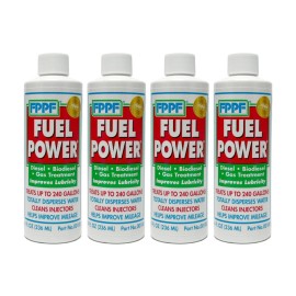 FPPF Fuel Power® 00100 Diesel & Gas Fuel Treatment – 8 oz. (Pack of 4)