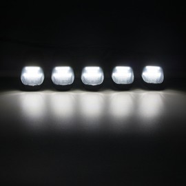 SHINEFIT LED White Cab Roof Clearance Lights Replacement for 2019 2020 2021 2022 2023 2024 Ram 2500 3500 4500 5500 Smoked Cab lights for Ram Trucks