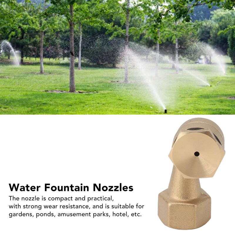 5PCS G1/2in Female Thread Brass Deck Jet Nozzles Durable Waterscape