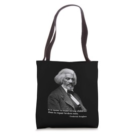 Frederick Douglass Inspirational Quote Black History Month Tote Bag