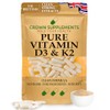 Pure Vitamin D3 and K2 Capsules | 1 Capsule Per